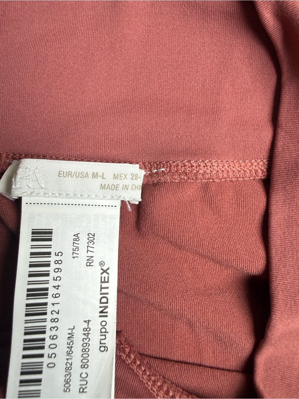 Zara Seamless Zip Leggings & Double Effect Sports Bra Set Rose Pink XS/S - Picture 9 of 9